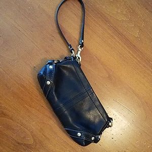 Original real leather coach clutch